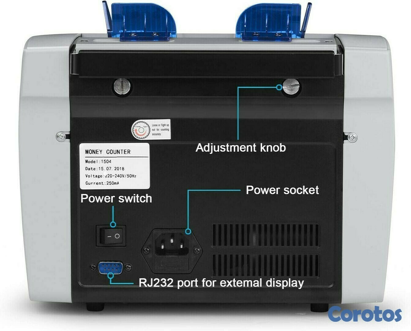 otros electronicos - Contador de dinero profesional con detección de dinero falso, magnético e infrar 7