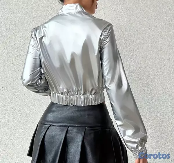 ropa para mujer - Chaqueta plateada 3