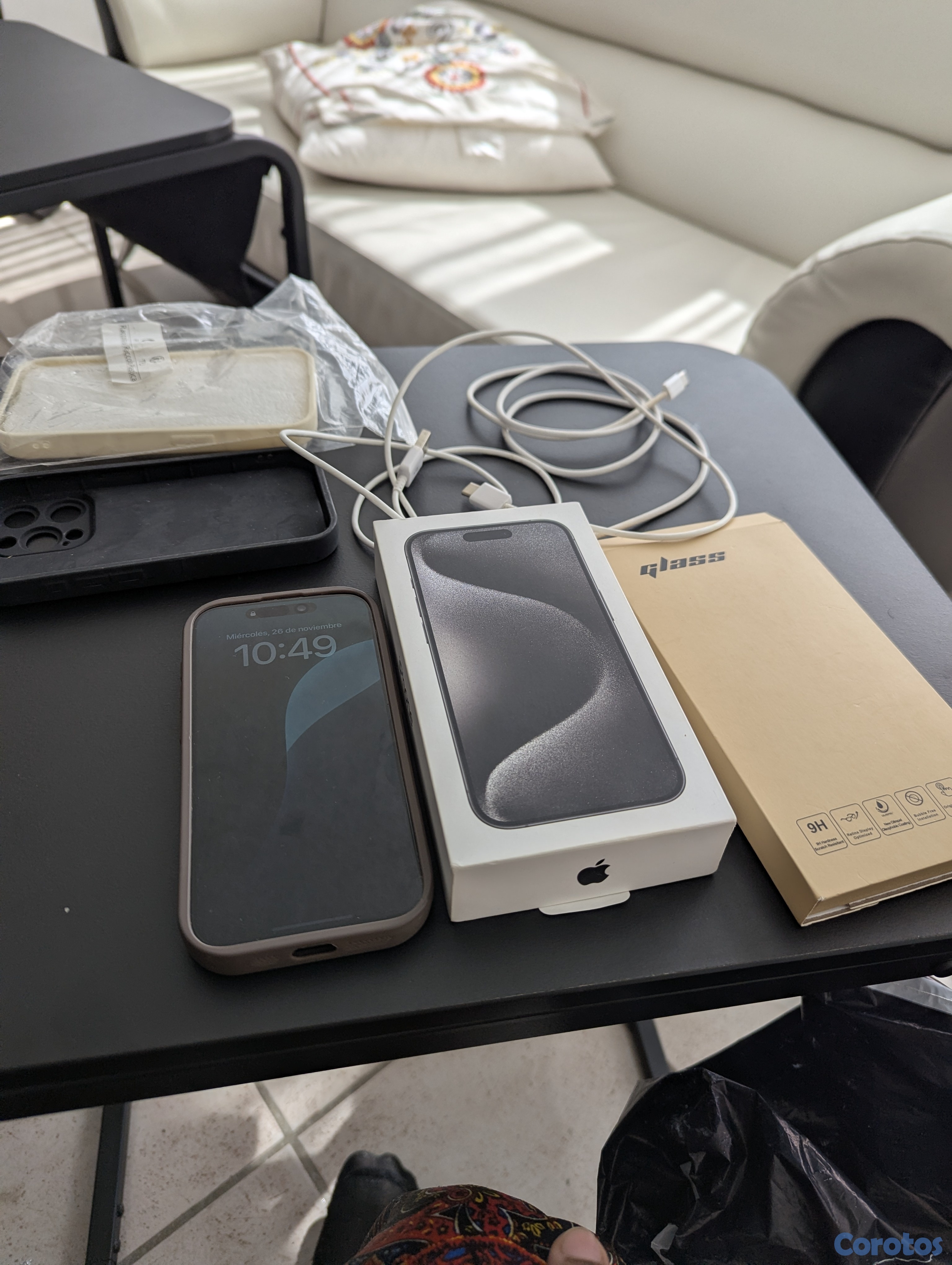 celulares y tabletas - Appple Iphone 15 pro 256gb Negro como nuevo 2