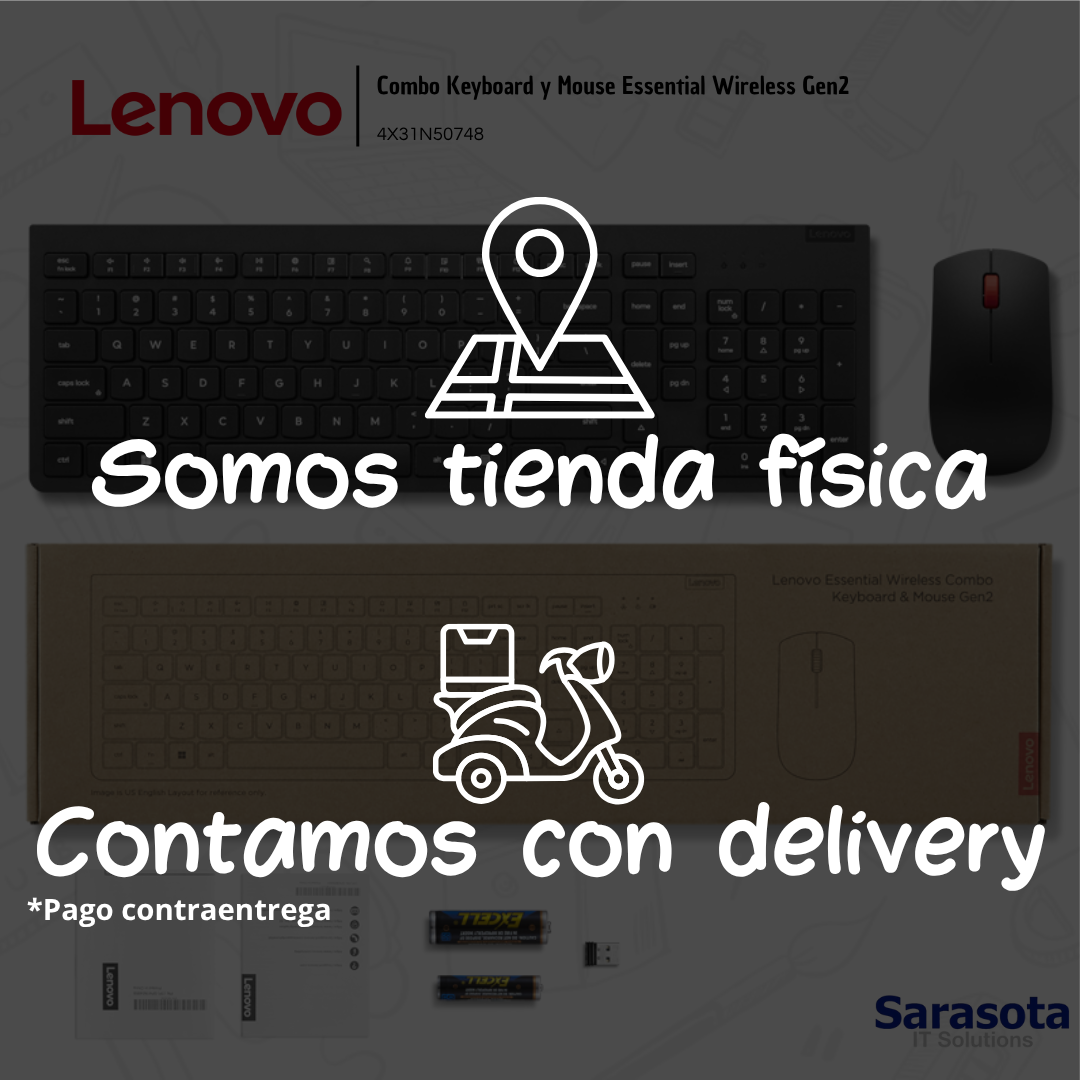 accesorios para electronica - Lenovo Combo Keyboard-Mouse Essential Wireless G 2