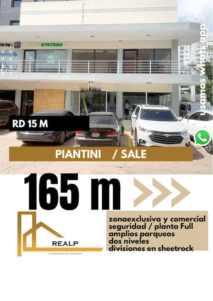 oficinas y locales comerciales - Local comercial en venta Piantini