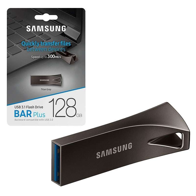 Memoria USB 3.1 Samsung BAR Plus 128GB - 300MB/s
