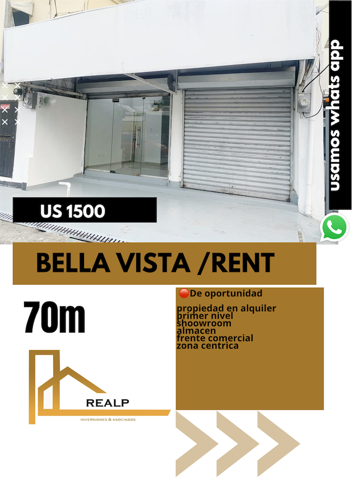 oficinas y locales comerciales - Local en bella vista primer nivel