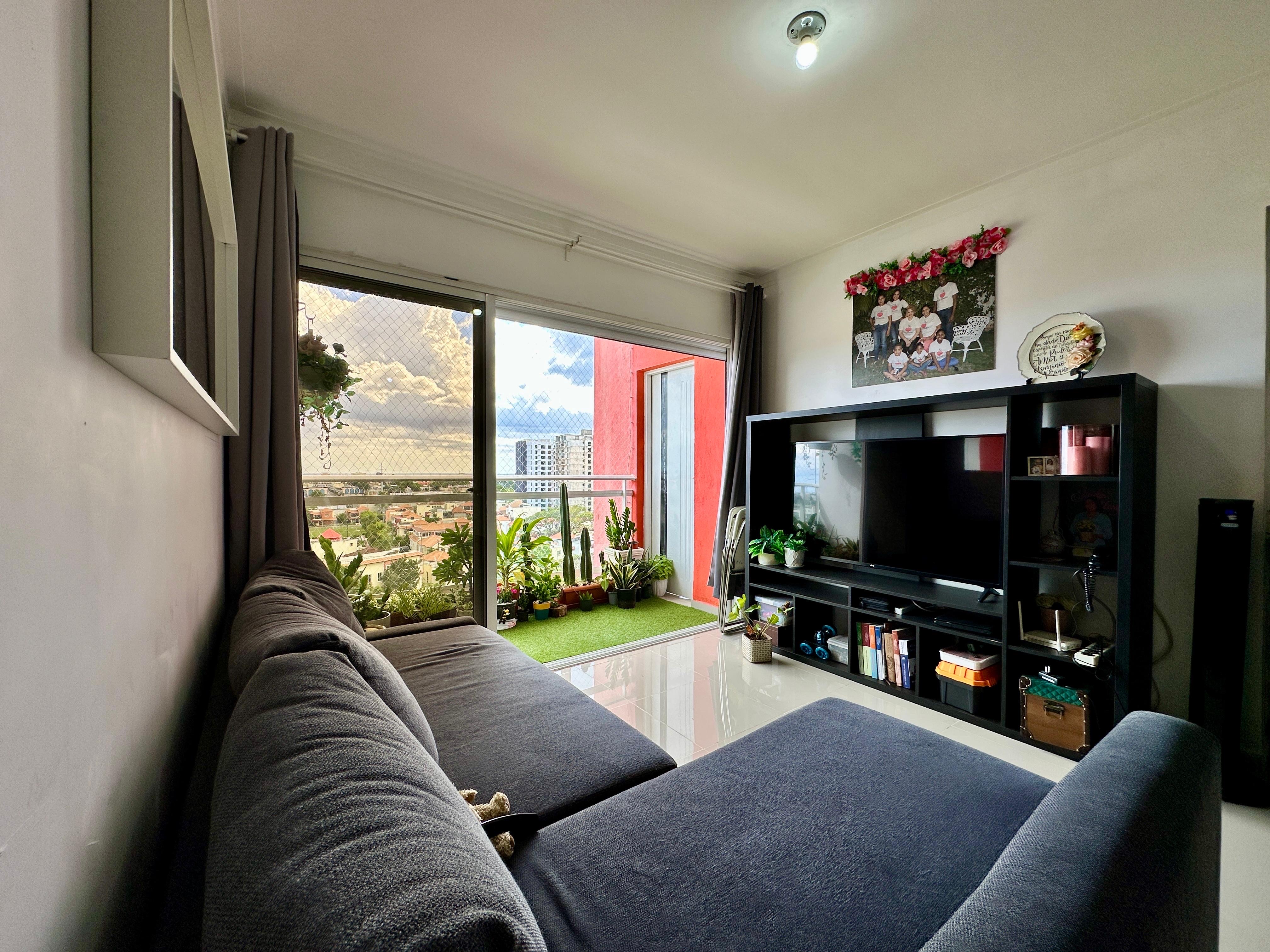 apartamentos - venta de apartamento piso 9 en la charles de Gaulle Santo Domingo este de 89mts 9