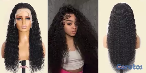 joyas, relojes y accesorios - Peluca de cabello humano rizada frontal HD 250 de densidad y 30 pulgadas 3