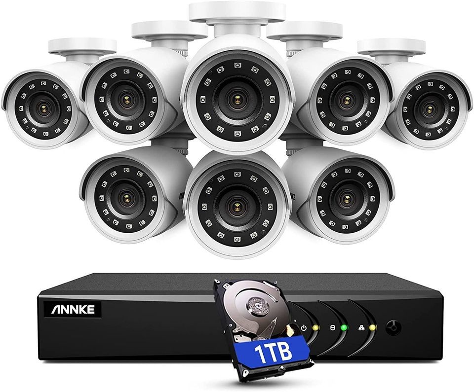 camaras y audio - ANNKE Sistema de cámara de segurida
