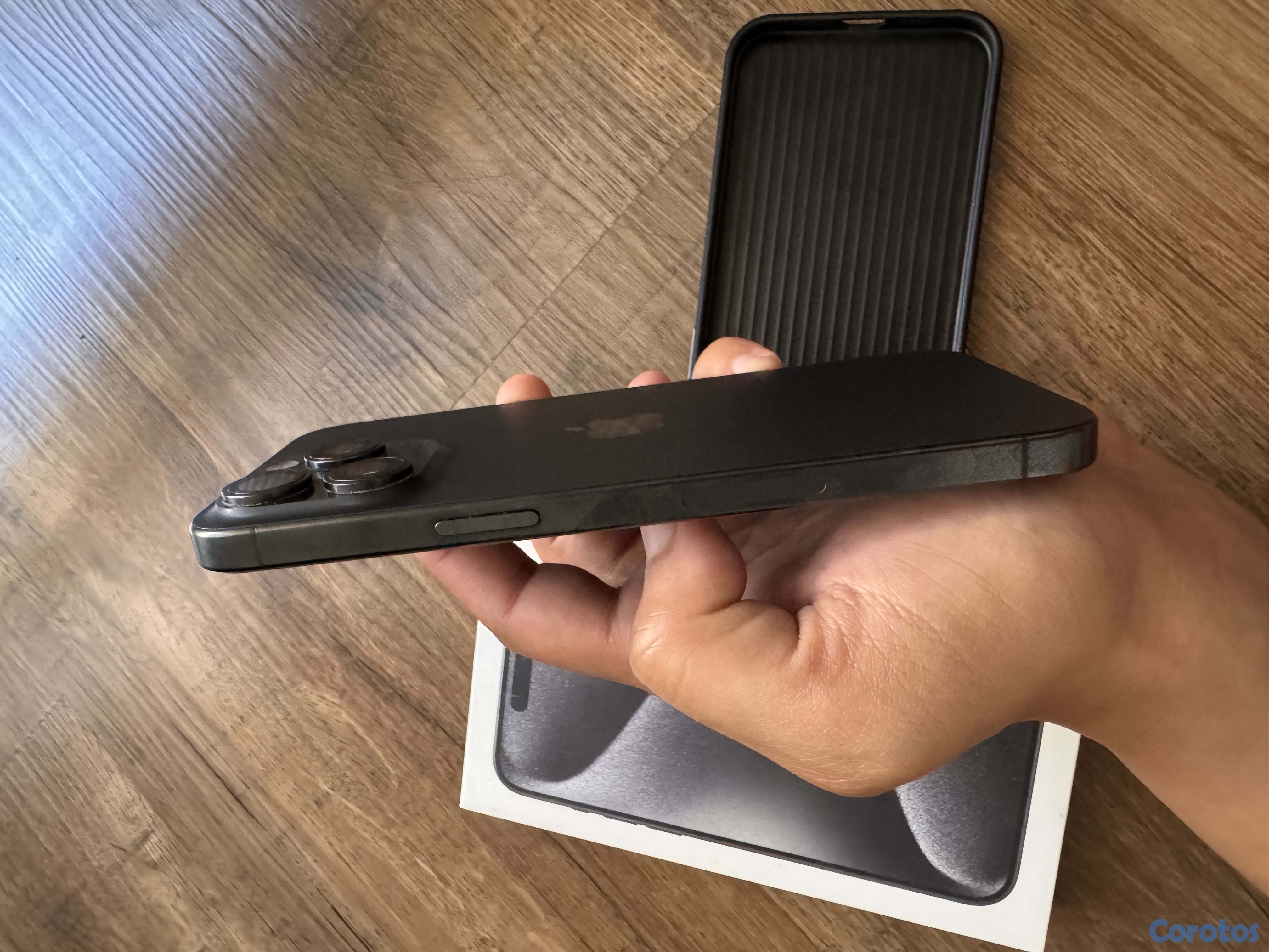 celulares y tabletas - Iphone 15 pro max 256 factory unlocked negro 2