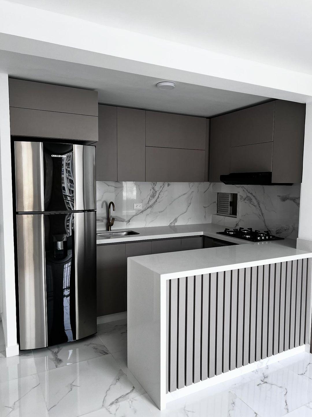 cocina - Antes y después de cocina modular 