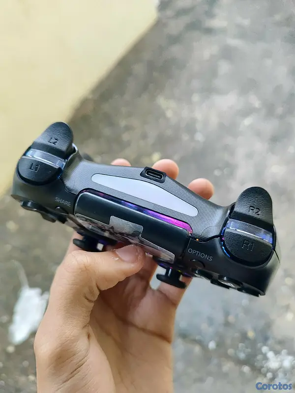 consolas y videojuegos - OFERTA Controlador inalámbrico iluminado GamingBoy para PS4/PC, Moviles Negro 2