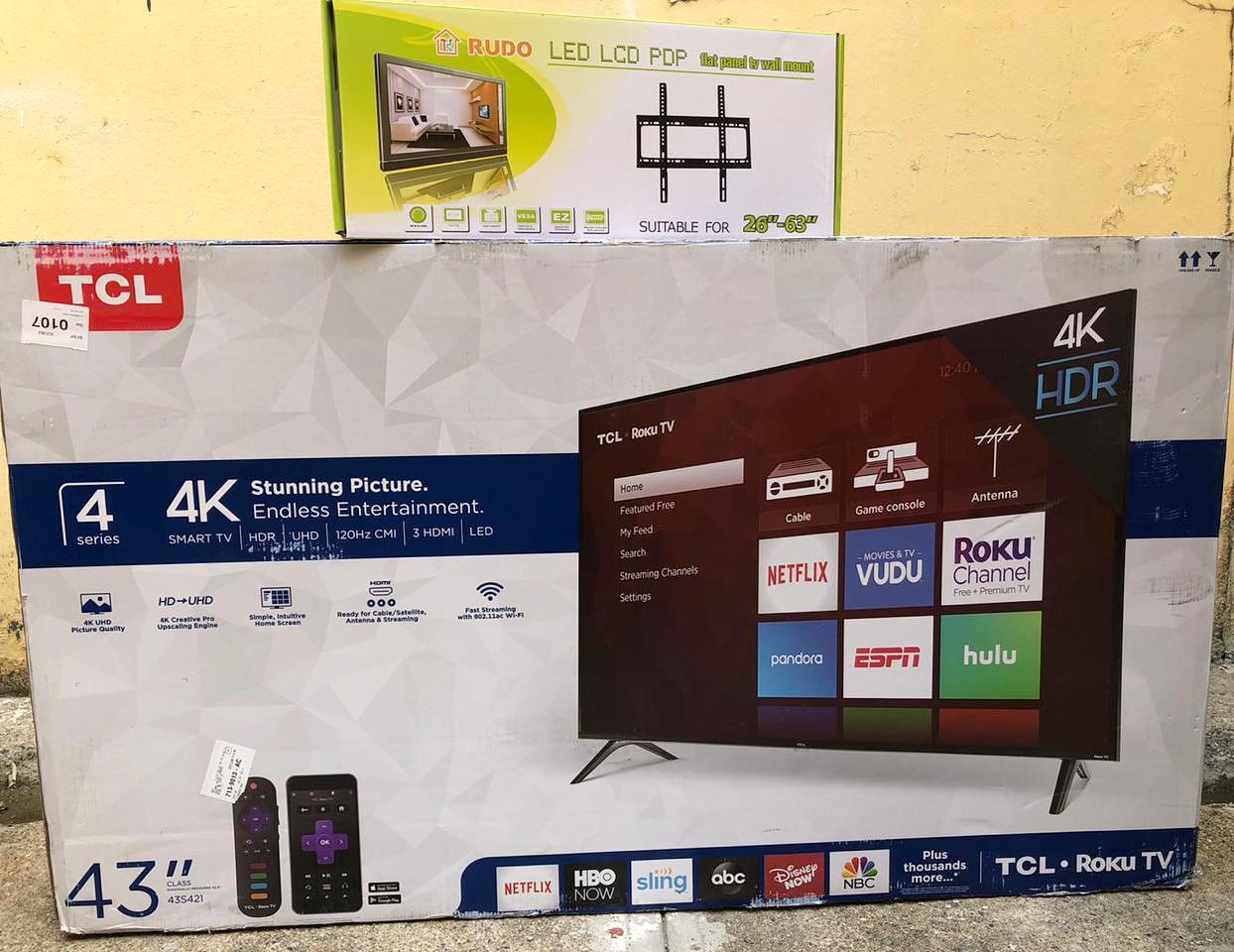 tv - TV TCL 43 Pulgadas Sistema operativo Roku 4K UHD 