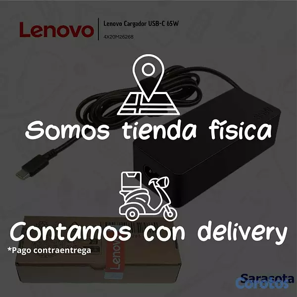 accesorios para electronica - Lenovo Cargador 65W USB-C 3