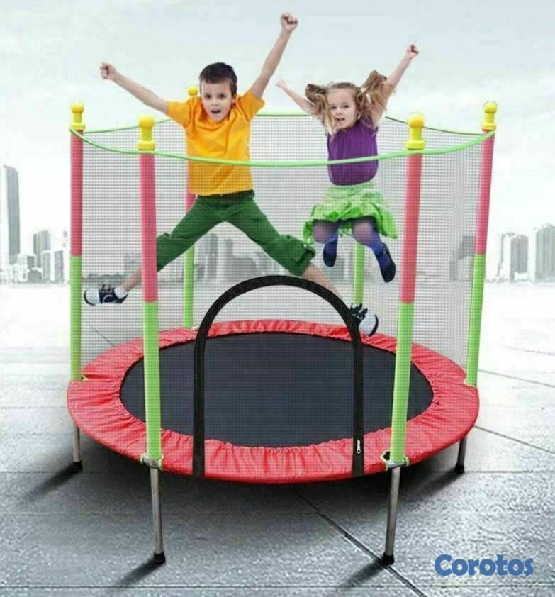 juguetes - Trampolín Infantil para Interiores y Exteriores 3