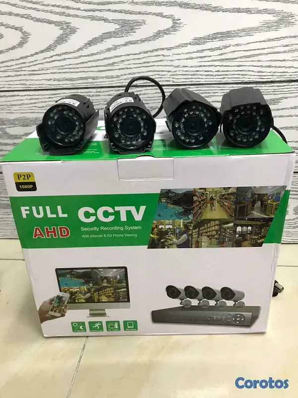 camaras y audio - KIT 4 CAMARAS + CABLE + DVR + MOUSE  3
