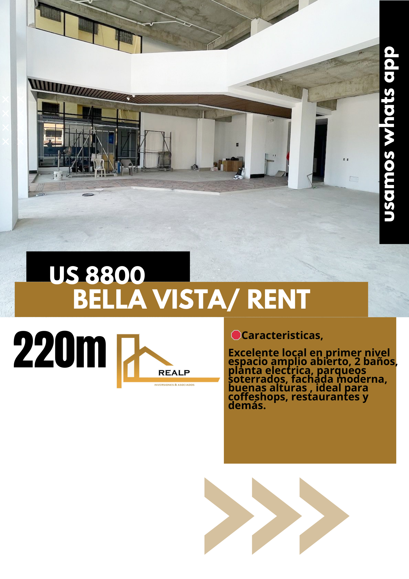 oficinas y locales comerciales - Local moderno en Bella vista 