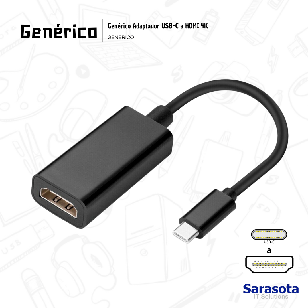 accesorios para electronica - Adaptador USB-C a HDMI 4K 0