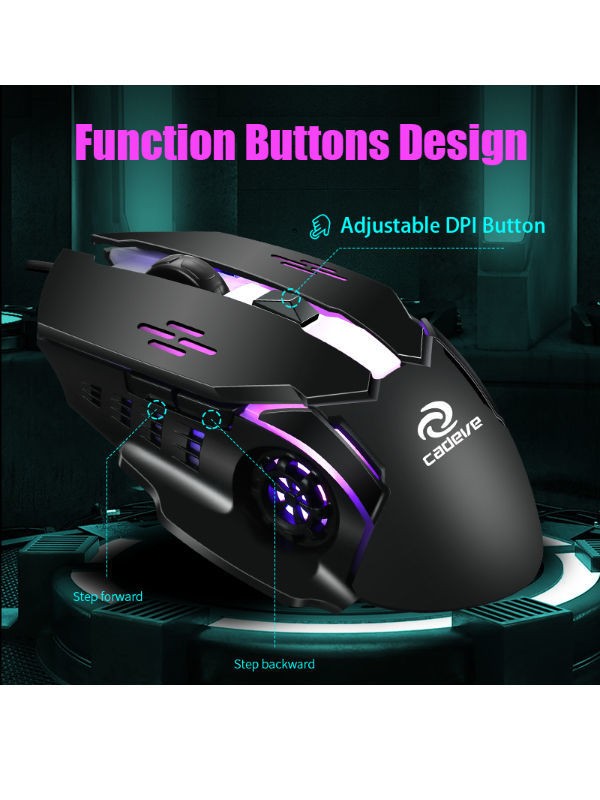 otros electronicos - Mouse gamer RGB VF52 3