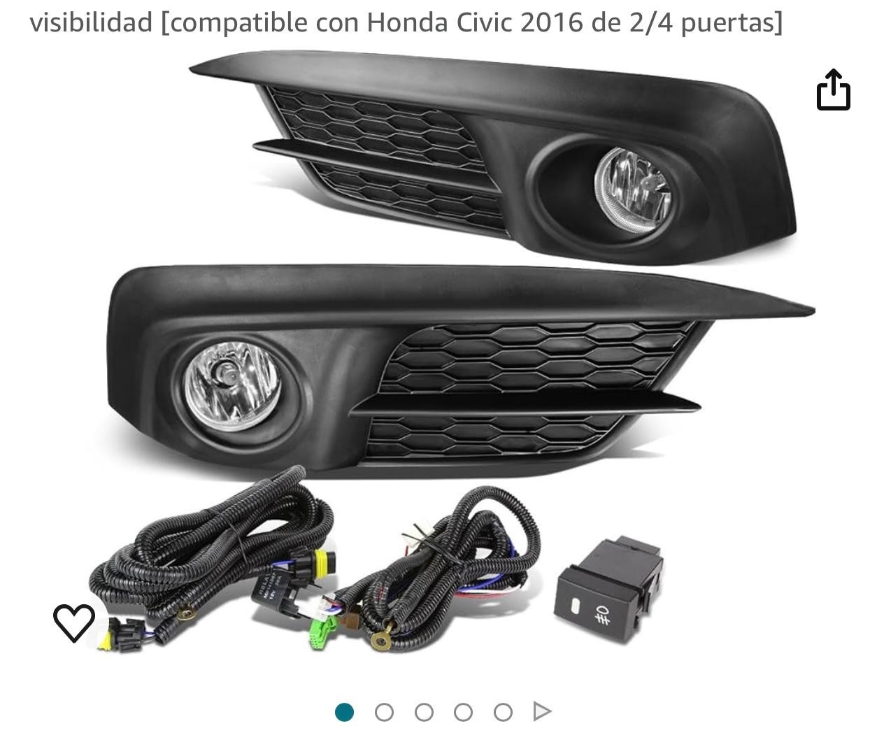 accesorios para vehiculos - Kit de Luces antitinieblas Honda Civic 2016-2019 2