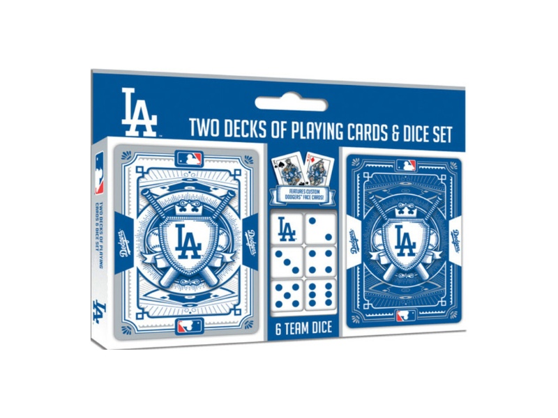 juguetes - MLB Set de Dados y Cartas Los Angeles Dodgers