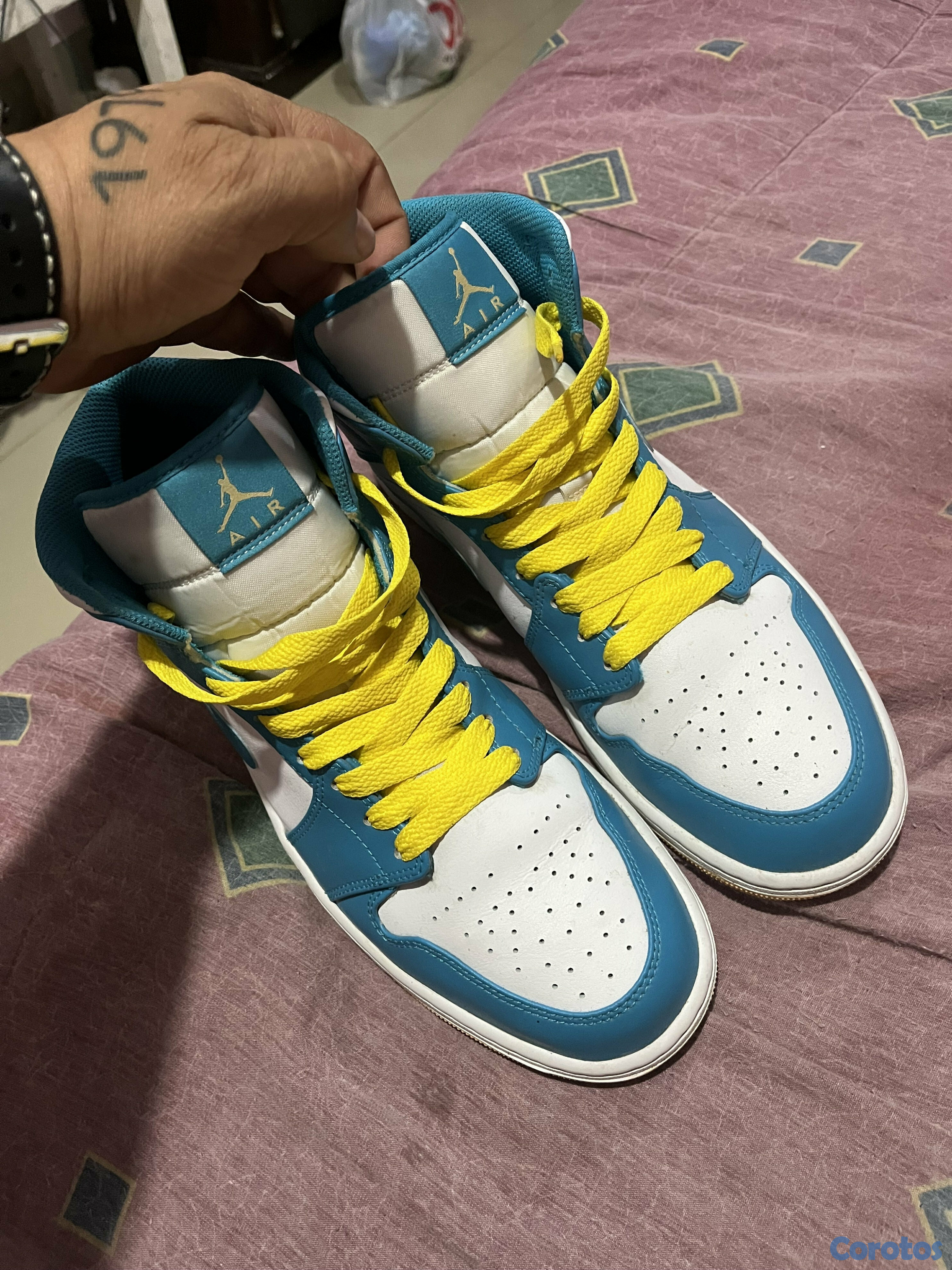 zapatos unisex - tenis jordan 1 traidos 🇺🇸 5