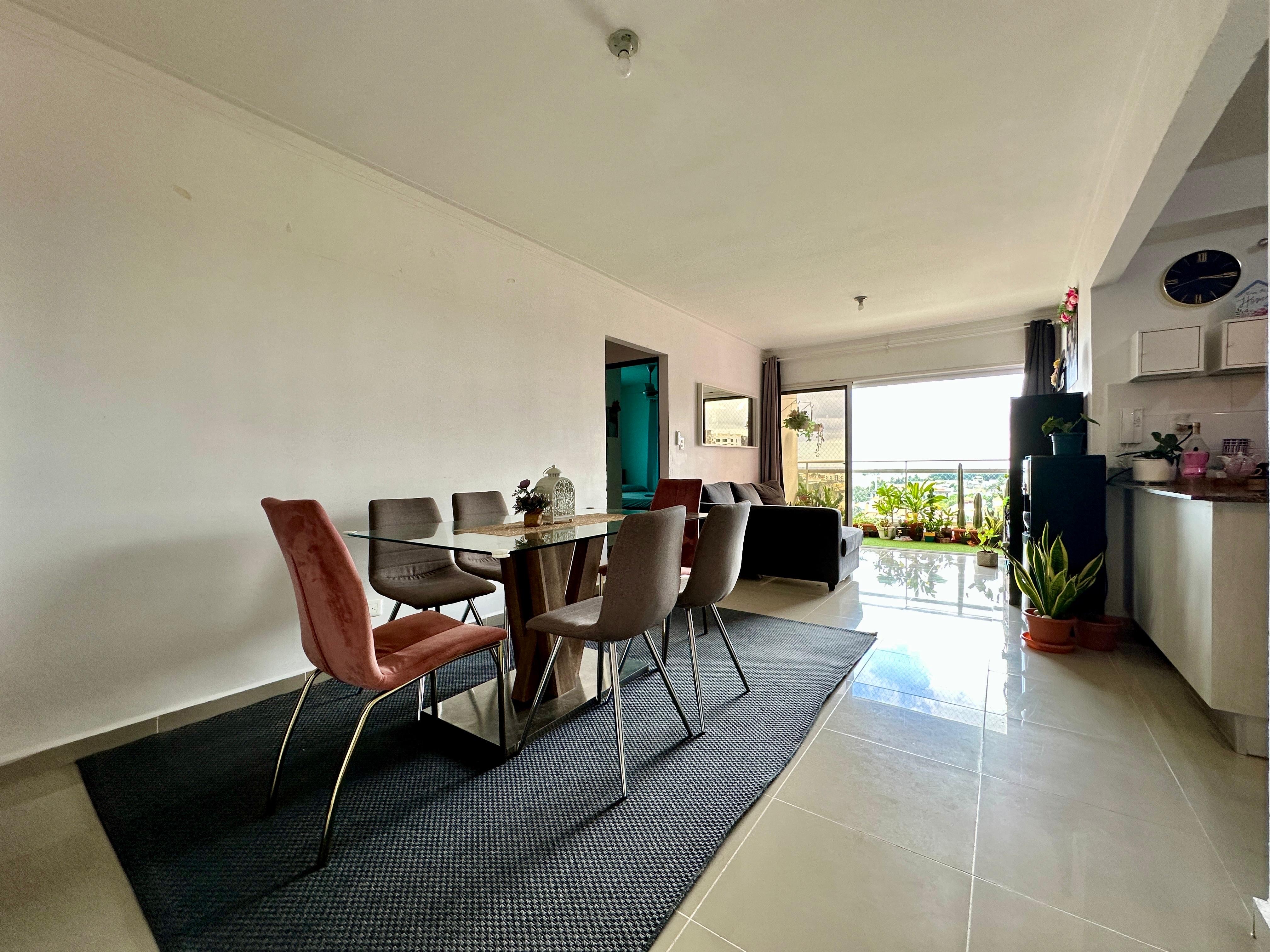 apartamentos - venta de apartamento piso 9 en la charles de Gaulle Santo Domingo este de 89mts 10