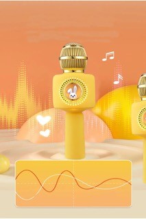 juguetes - Microfono karaoke bluetooth con altavoz integrado recargable inalambrico 1