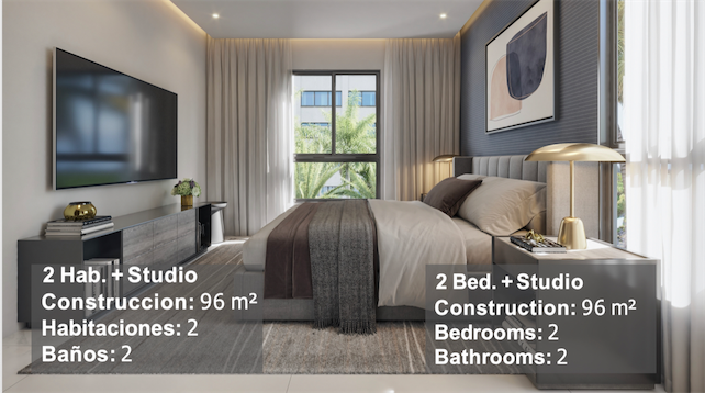 apartamentos - Venta de apartamentos en Bavaro punta cana Daos Suite Villas entrega junio 2024 1
