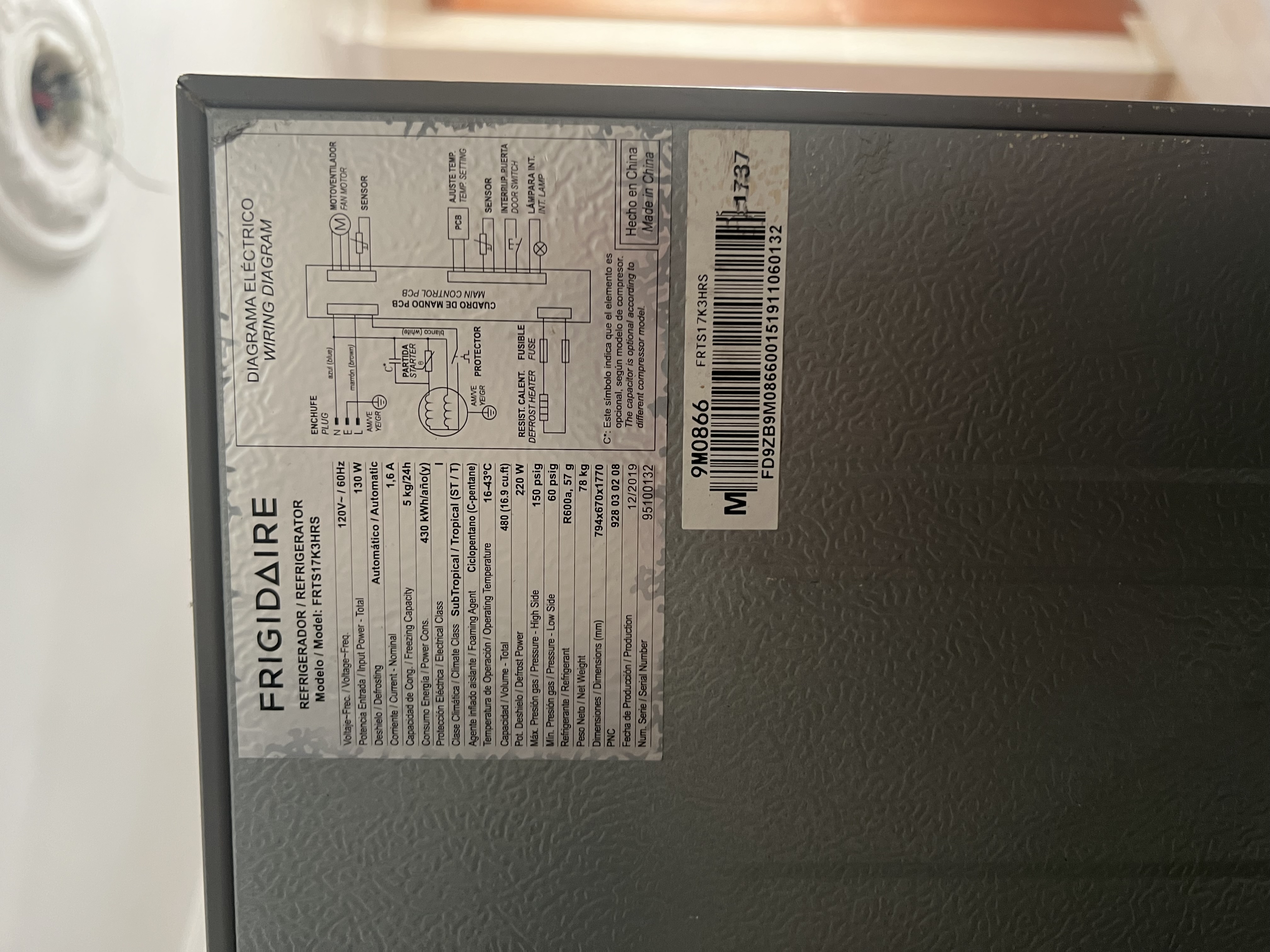 electrodomesticos - Nevera FRIGIDAIRE 17 pies cúbicos 4