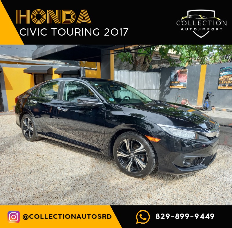 carros - Honda Civic Touring 2017 Negro, OFERTA