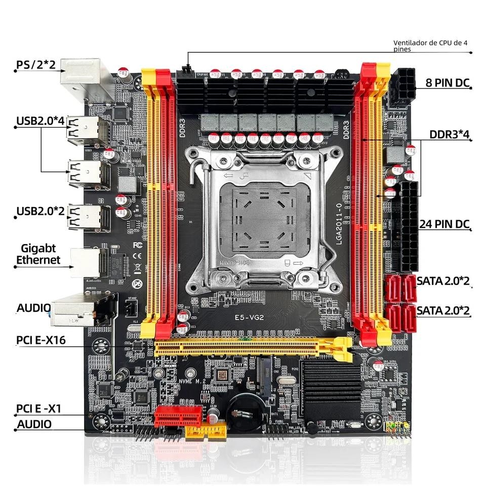 computadoras y laptops - Placa madre, más procesador más 16Gb de ram DDR3.  3