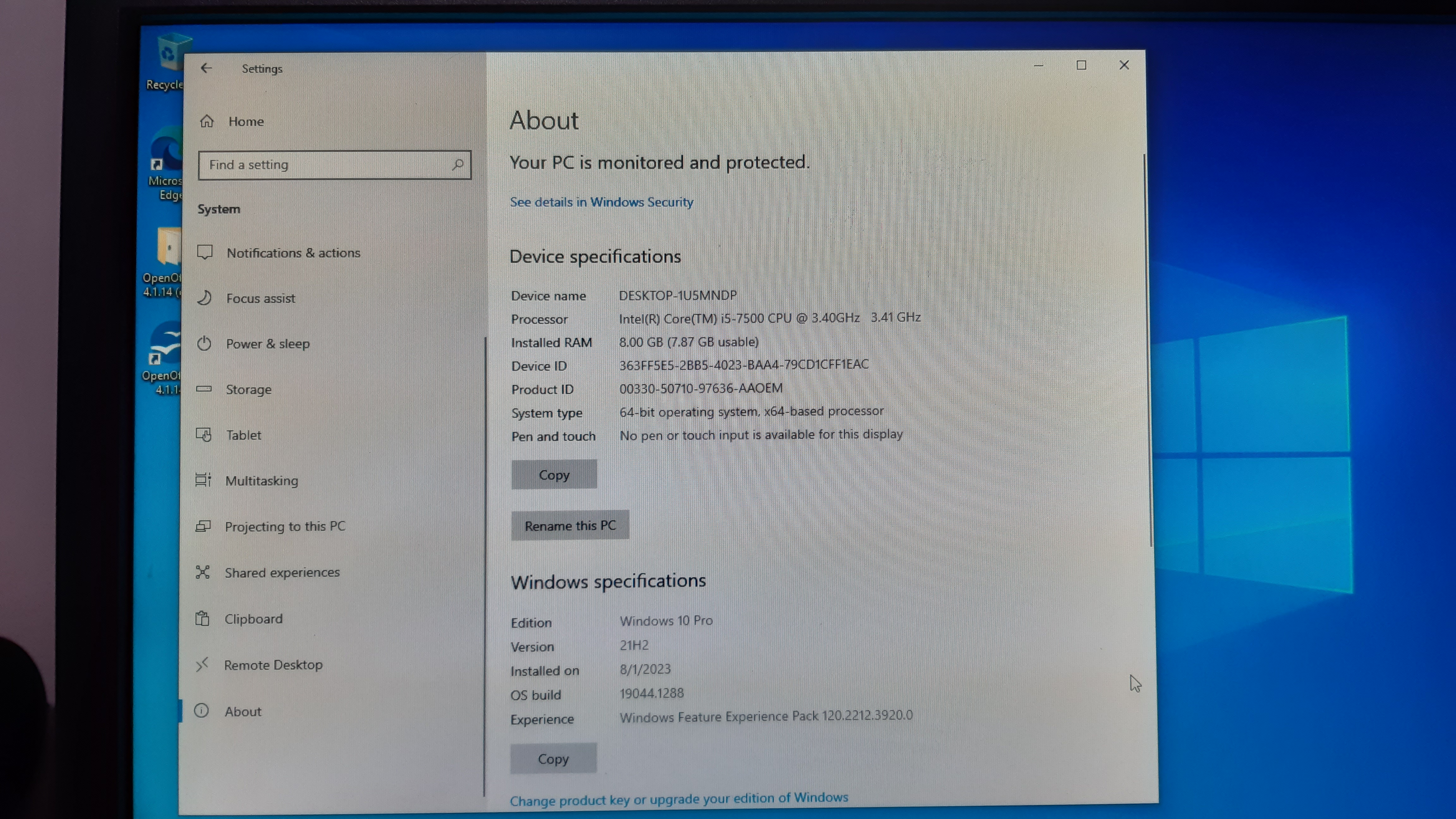computadoras y laptops - Computadora Dell de escritorio, procesador i5, 8gb de RAM, 1tb de memoria 3