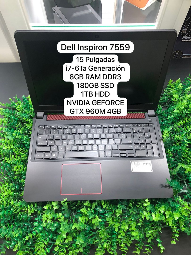computadoras y laptops - Dell Inspiron 7559 de 15 Pulgadas, i7-6Ta Generacio, 8 GB de Ram DDR3 con 180GB 