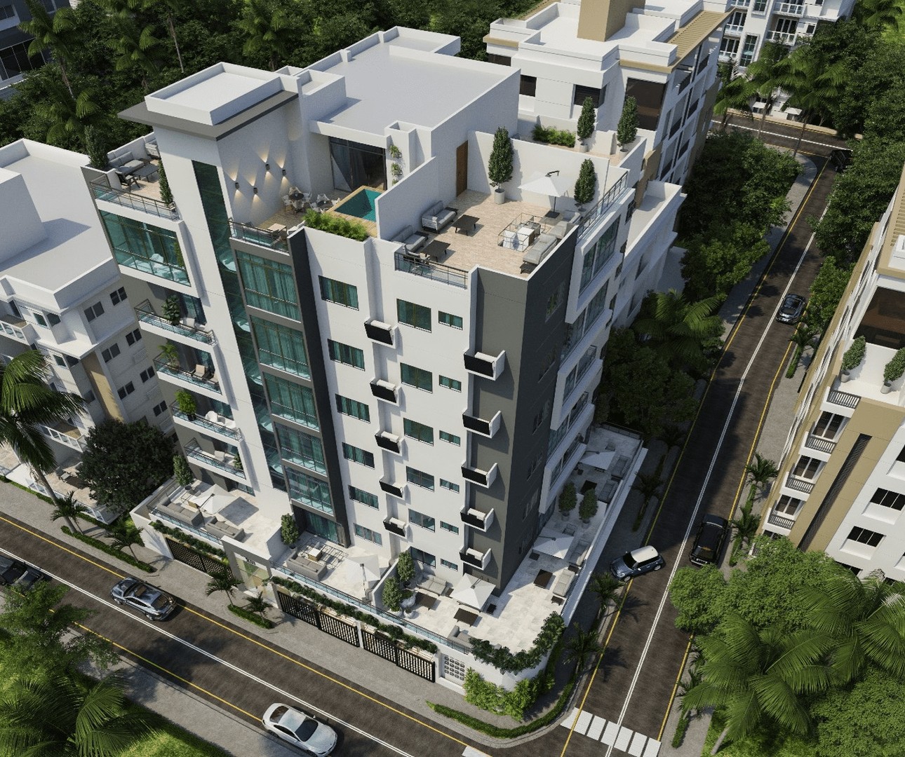 Proyecto de apartamentos en construcción
en Mirador Norte