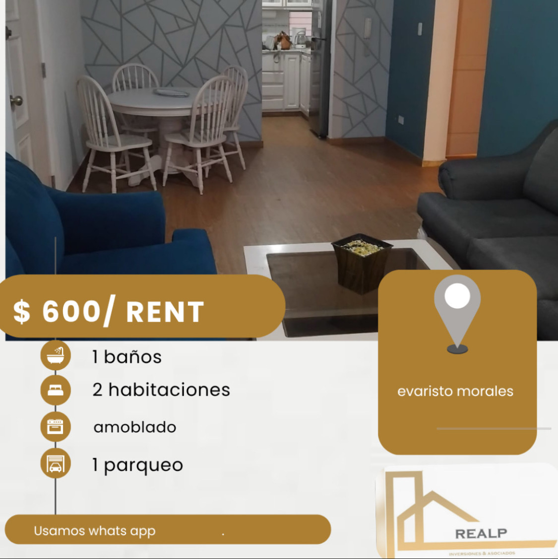 apartamentos - hermoso apartamento en Evaristo morales 