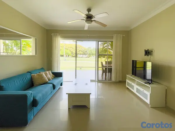 casas vacacionales y villas - Apartamento en Cocotal Golf Punta Cana: 2 Hab con  8