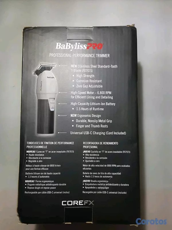 equipos profesionales - Trimmer Babyliss Core Fx 🔥 15 % de descuento. 5