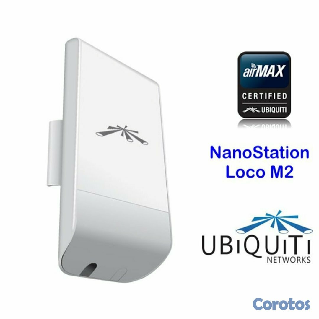 computadoras y laptops - ACCESS POINT UBIQUITI NANOSTATION LOCO M2 INDOOR OUTDOOR 2.4GHZ 150 MBPS+ 8DBI C