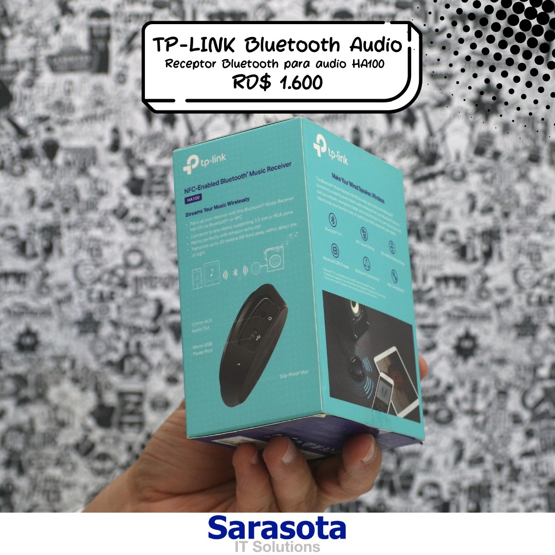 accesorios para electronica - TP-Link Receptor de Audio Bluetooth para bocinas HA100 (Somos Sarasota) 1
