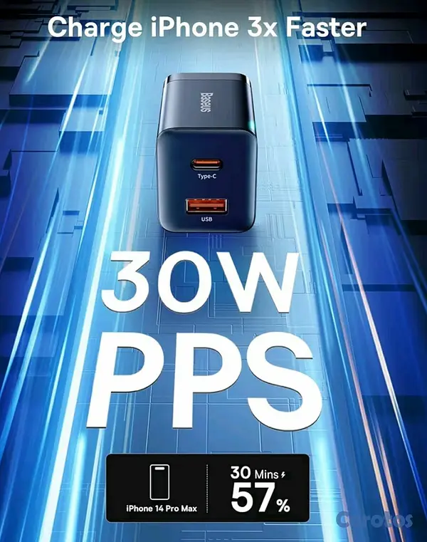 otros electronicos - Cargador 30W Baseus Doble Salida 3