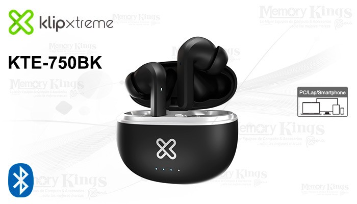 computadoras y laptops - AUDIFONO CON MICROFONO KLIPX EDGEBUDS PRO, BLUETOOTH 5.0, 6.5 HORAS DE REPRODUCC 0
