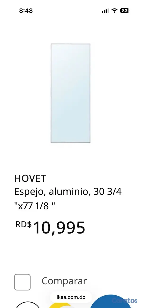 decoración y accesorios - Espejo de marco de aluminio  2