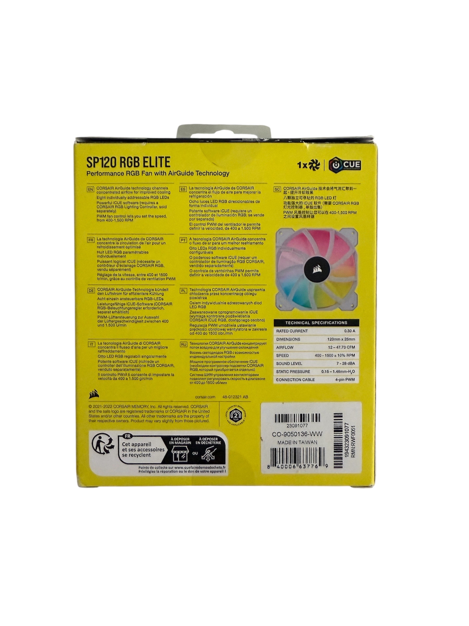 computadoras y laptops - CORSAIR iCUE SP120 RGB Elite Performance 2