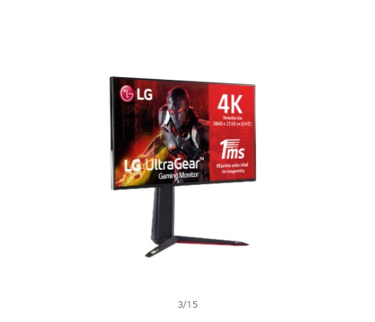computadoras y laptops - Monitor LG UltraWide 27`` AMD Freesync G-Sync 27GN950 1