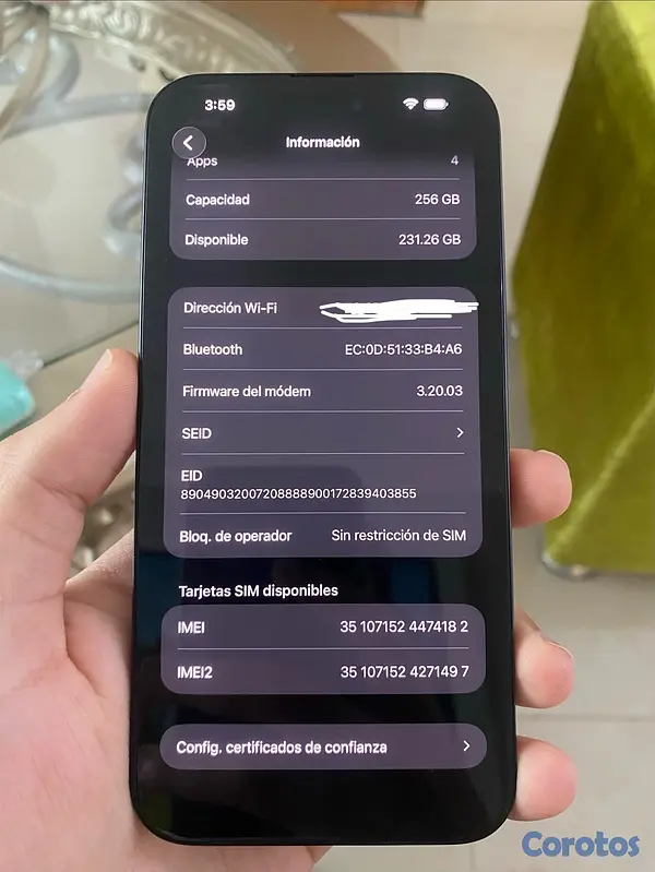 celulares y tabletas - ⚠️Negociable⚠️ iPhone 15 pro Max 256gb Factory todo original 6