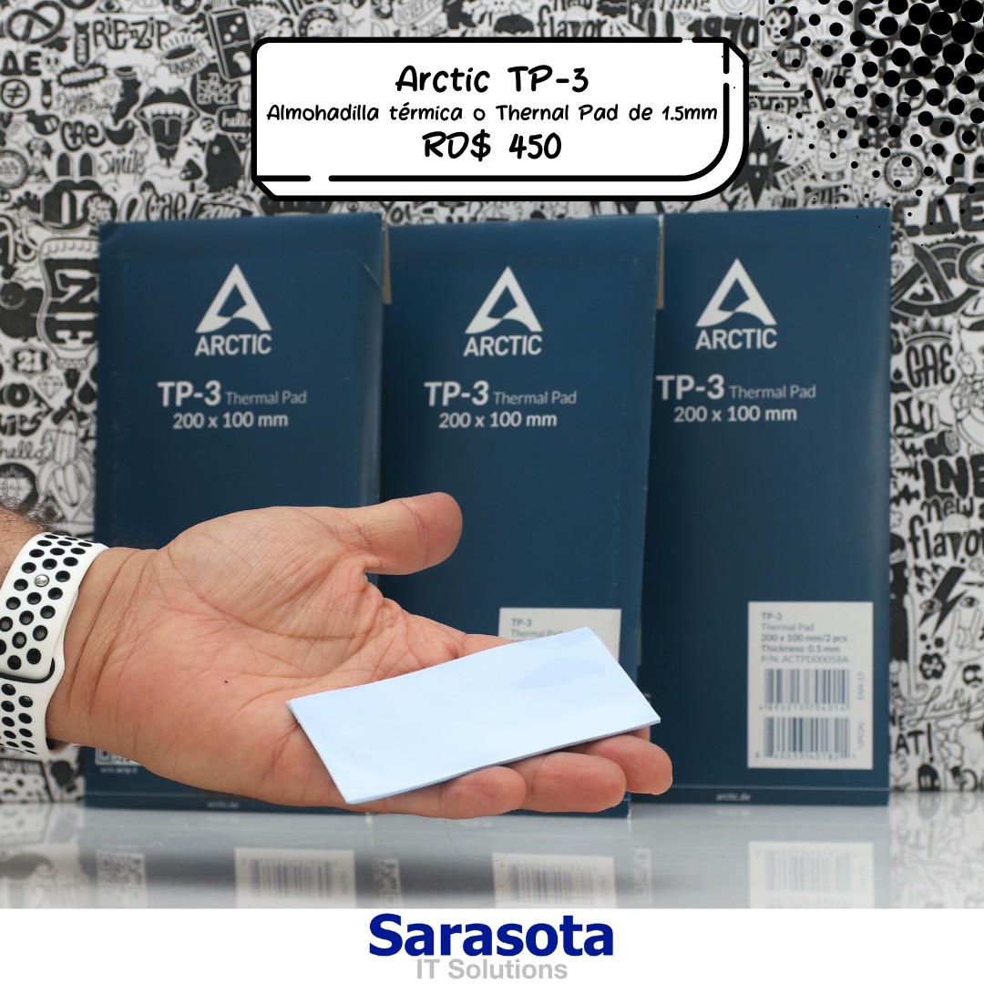 computadoras y laptops - Thermal Pad Arctic TP-3 de 1.5mm en 450 0