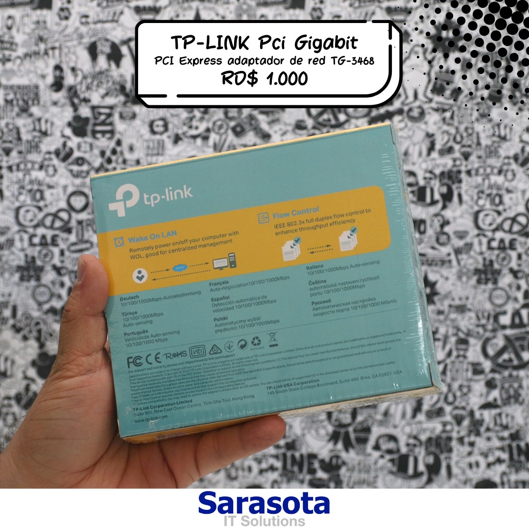 accesorios para electronica - TP-Link Adaptador PCI express Gigabit TG-3468 (Somos Sarasota) 1