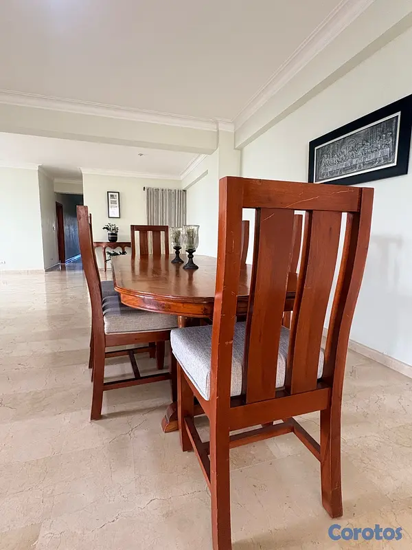muebles y colchones - Comedor en Caoba de 6 sillas - precio de oportunidad - Negociable 3