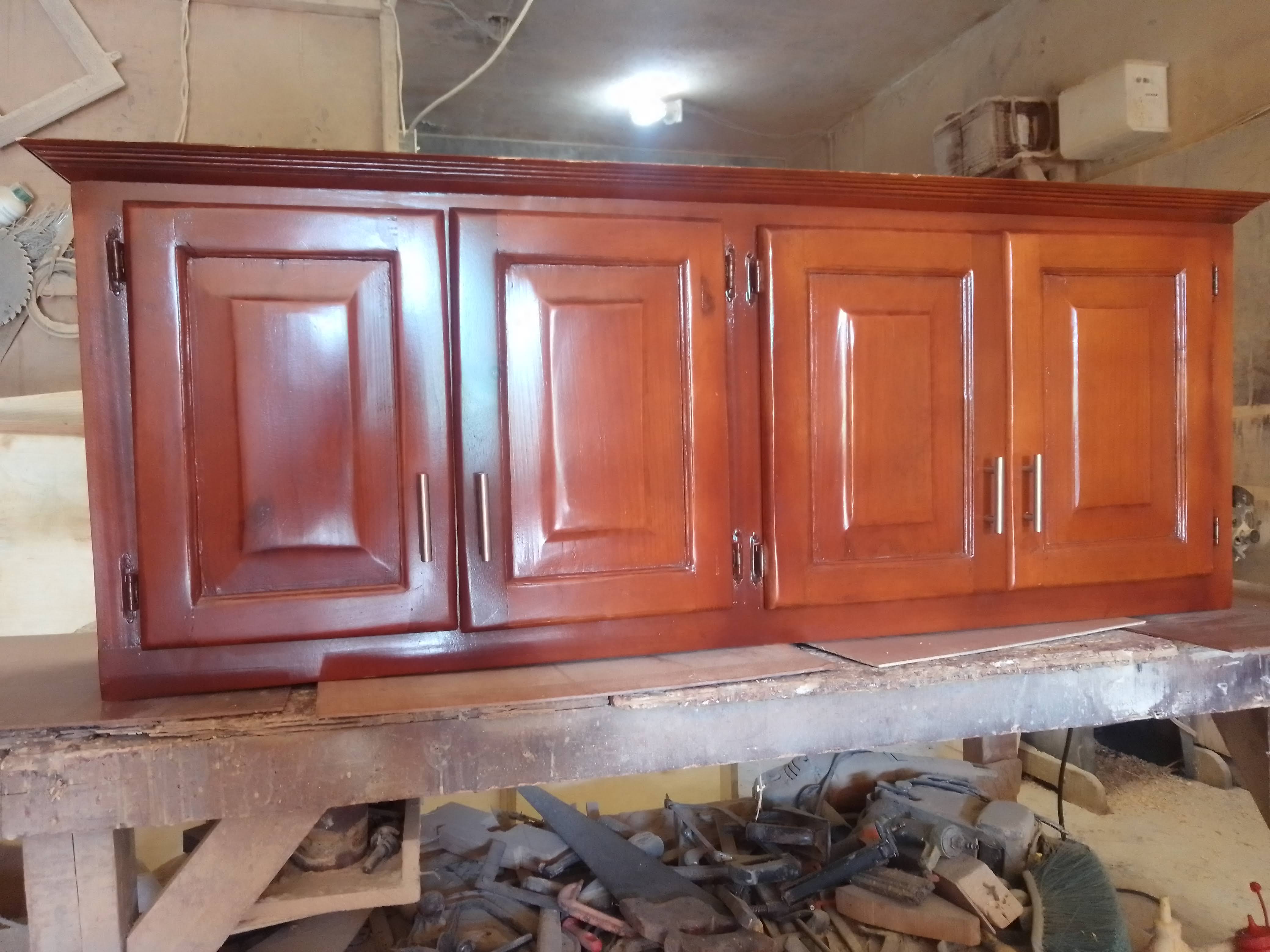 muebles y colchones - Gabinete para cocina en madera (No coge carcoma)  0