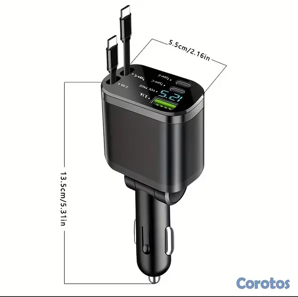 accesorios para vehiculos - cargador para auto  7