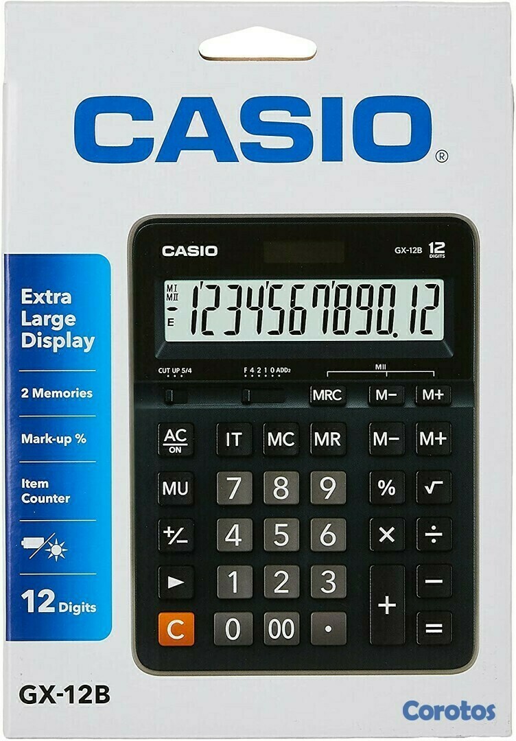 impresoras y scanners - Calculadora Casio  de escritorio GX-12B-BK
