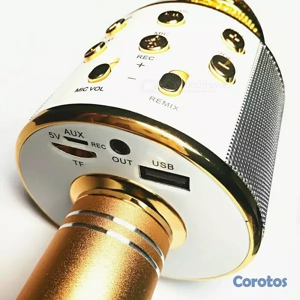 otros electronicos - Microfono Inalambrico Bluetooth Karaoke con Bocina Recargable Inhalambrico 5